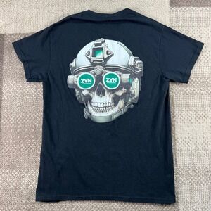 ZYN Wintergreen Skull Tactical Night Vision Goggles Black T-Shirt Mens Small